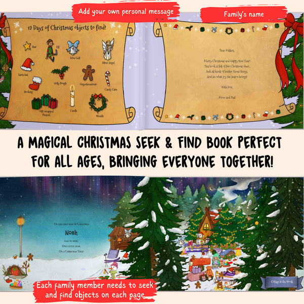 Load image into Gallery viewer, 12 Days of Christmas Seek and Find Family Book
