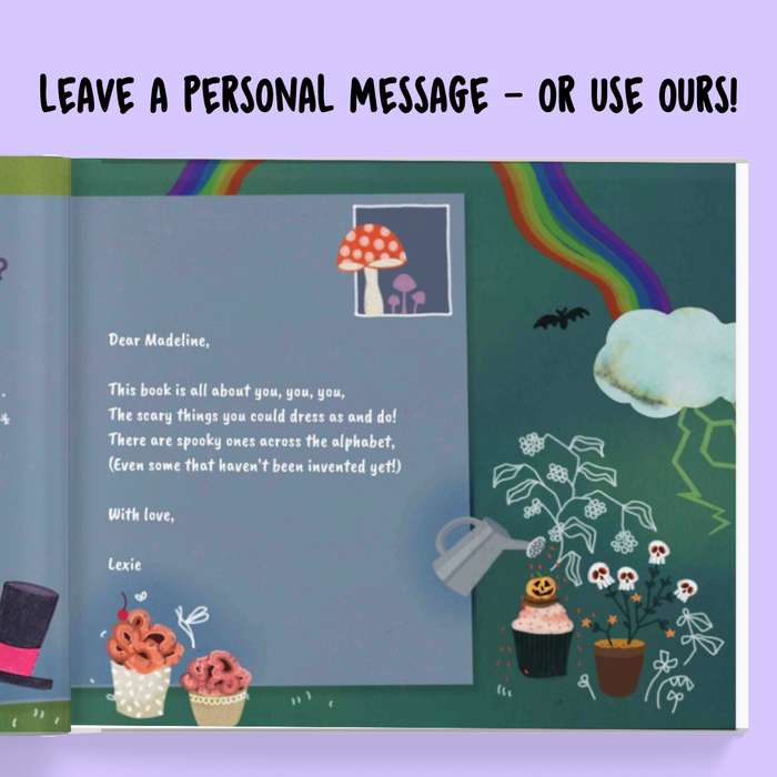 Interior preview 9 from ABC - What Will I Be (Spooky Version!), a personalized children’s book