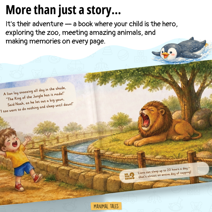Interior preview 8 from I'm at the Zoo!, a personalized children’s book