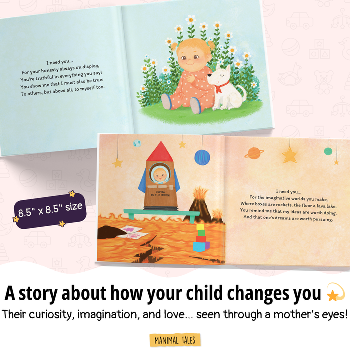 Interior preview 8 from Why A Mother Needs Their Son / Daughter, a personalized children’s book