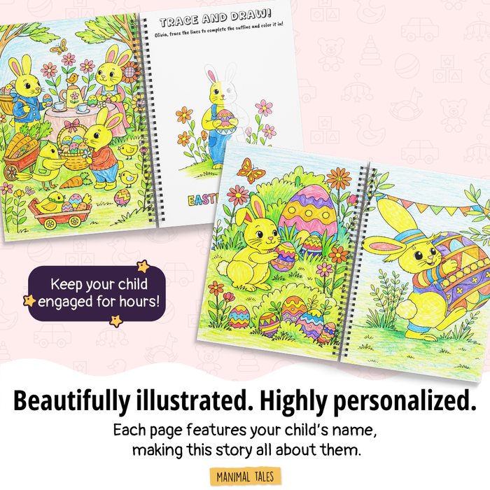 Interior preview 6 from My Easter Coloring Book, a personalized children’s book