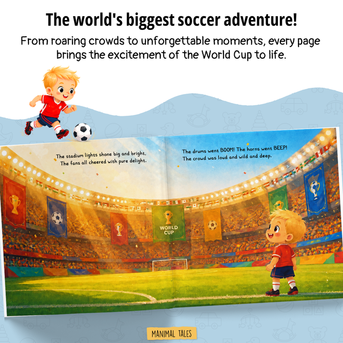 Interior preview 7 from I Win the World Cup!, a personalized children’s book