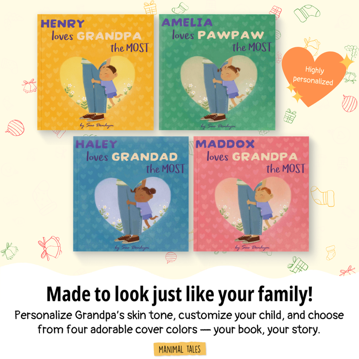 Interior preview 10 from I Love Grandpa The Most, a personalized children’s book