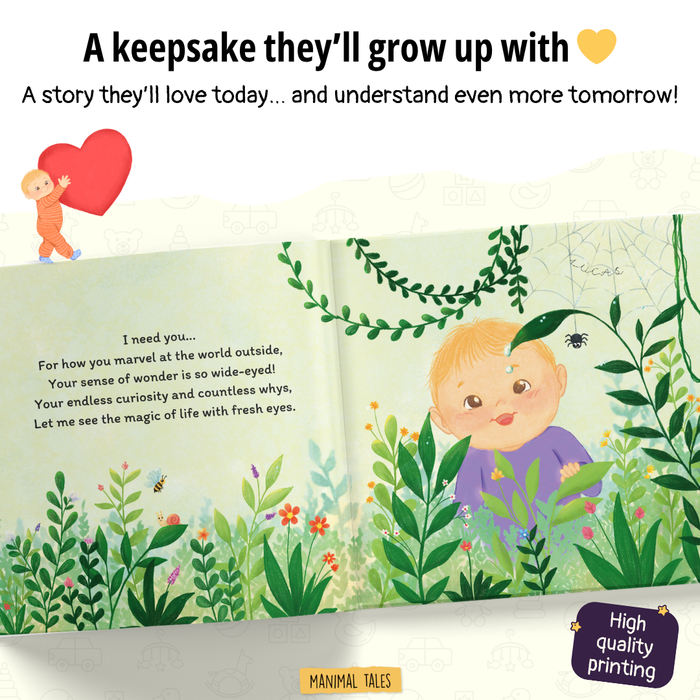 Interior preview 7 from Why A Father Needs Their Son / Daughter, a personalized children’s book