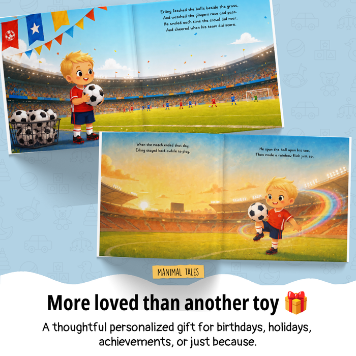 Interior preview 8 from I Win the World Cup!, a personalized children’s book