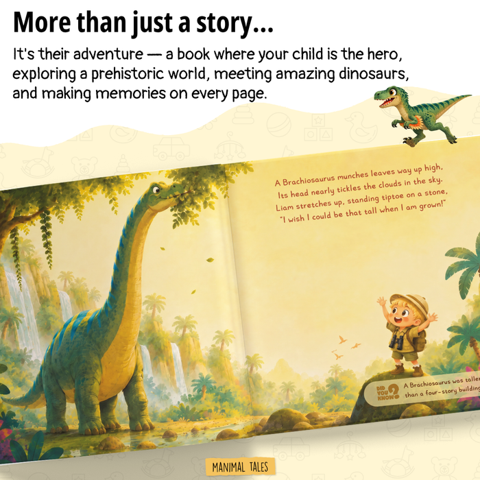 Interior preview 7 from My Dinosaur Adventure!, a personalized children’s book