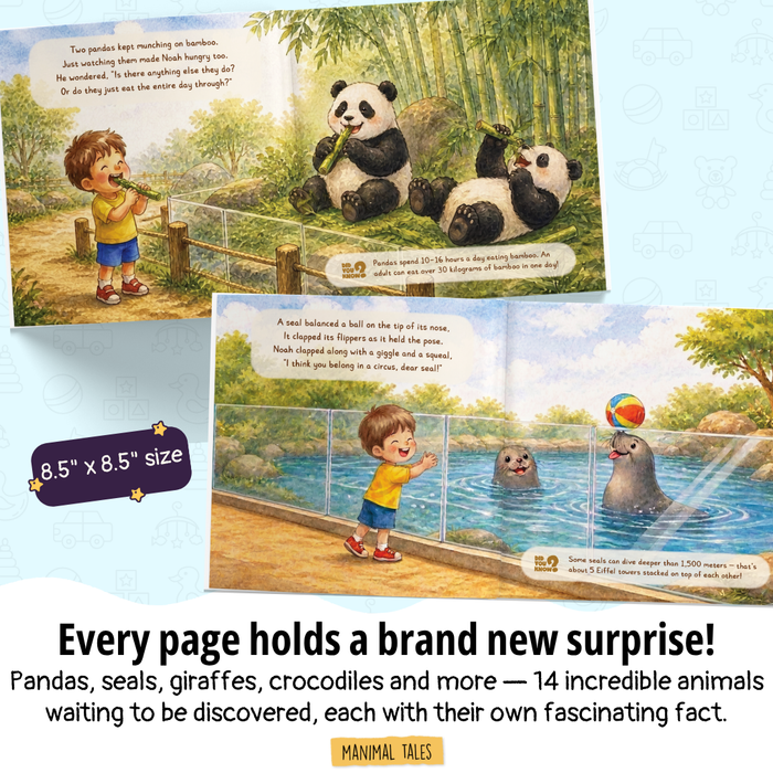 Interior preview 10 from I'm at the Zoo!, a personalized children’s book
