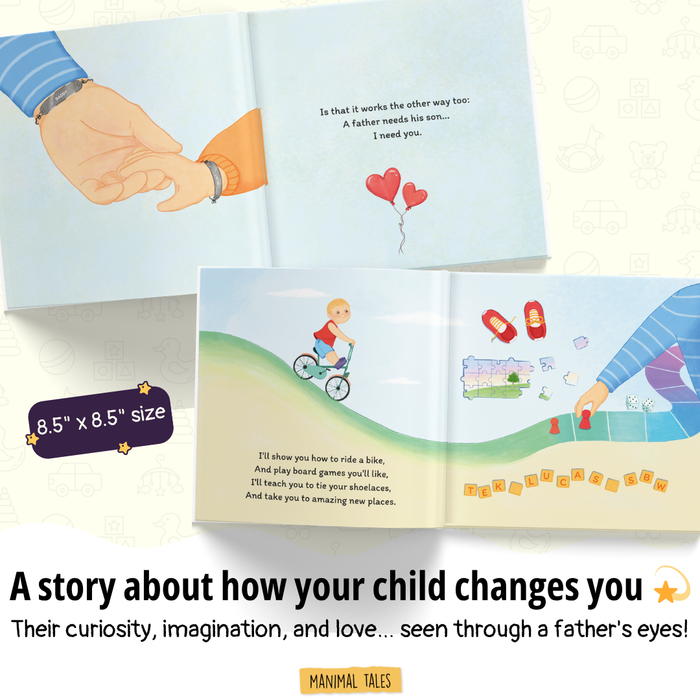 Interior preview 9 from Why A Father Needs Their Son / Daughter, a personalized children’s book
