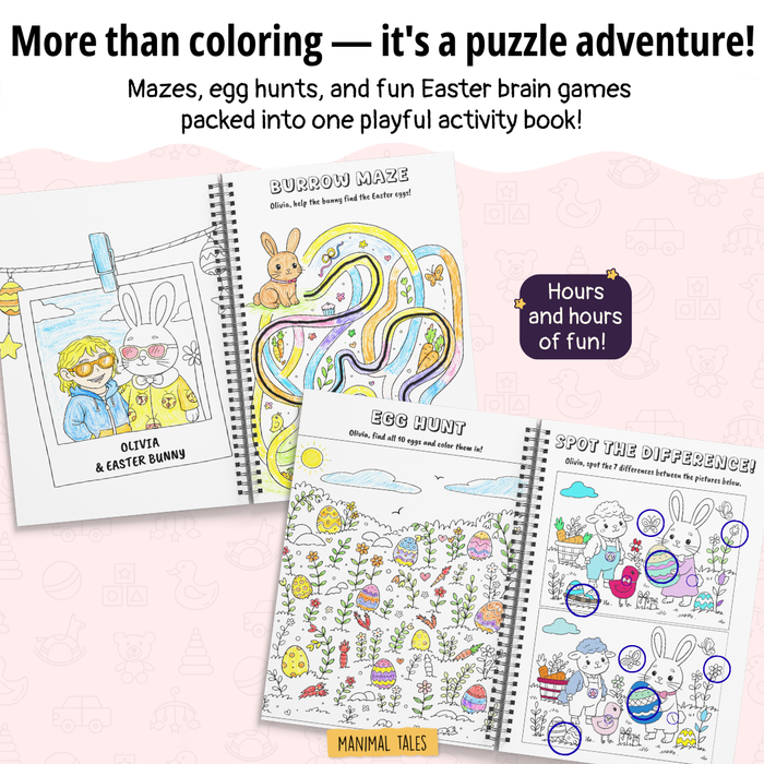 Interior preview 8 from My Easter Coloring Book, a personalized children’s book