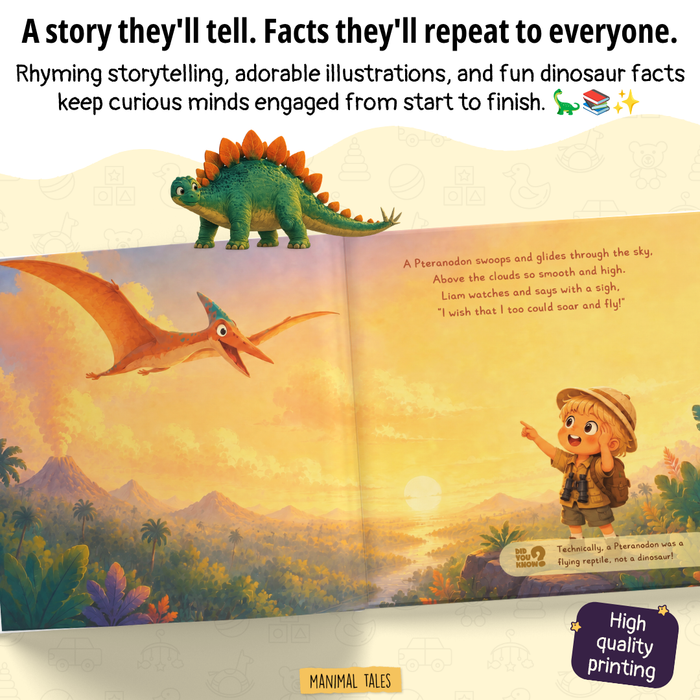 Interior preview 8 from My Dinosaur Adventure!, a personalized children’s book