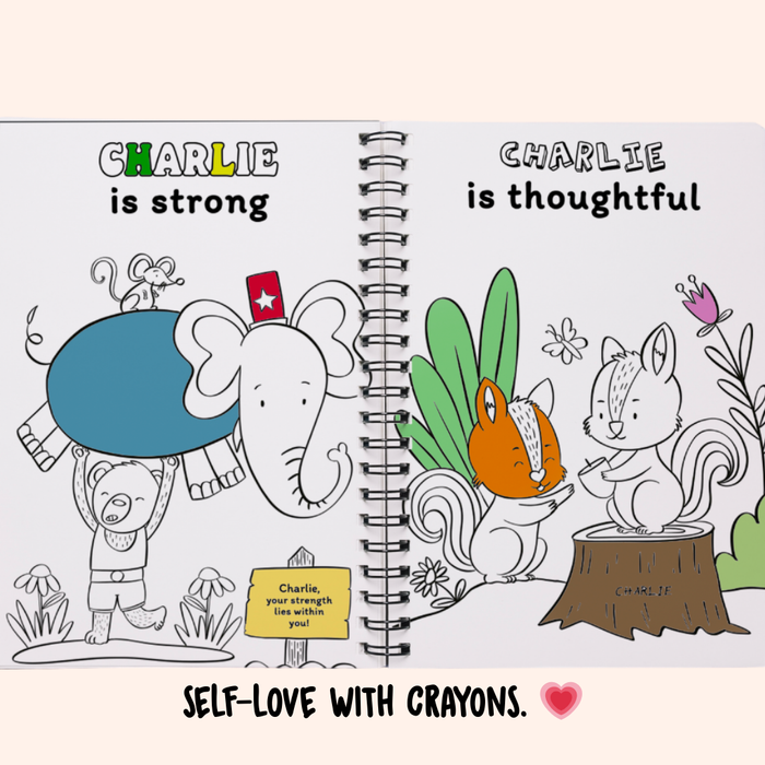 Interior preview 4 from My Amazing Affirmation Coloring Book, a personalized children’s book