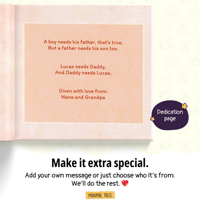 Interior preview 13 from Why A Father Needs Their Son / Daughter, a personalized children’s book