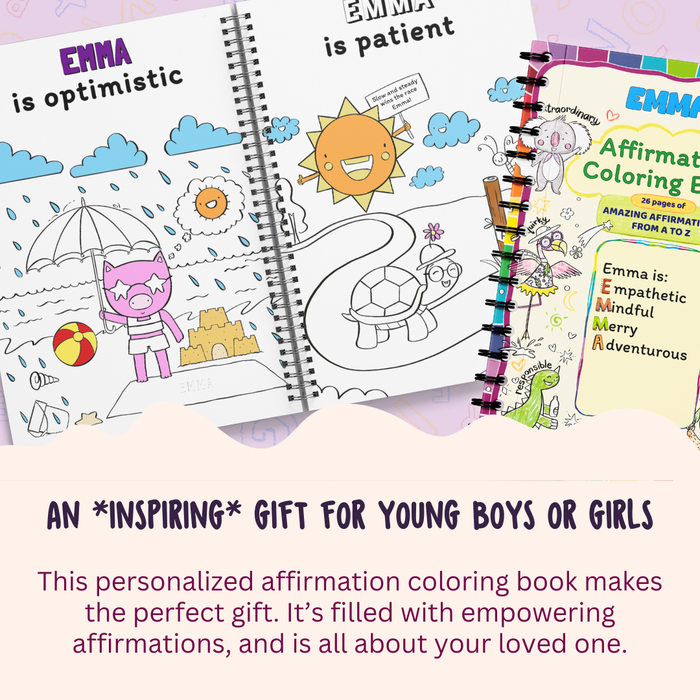 Interior preview 6 from My Amazing Affirmation Coloring Book, a personalized children’s book