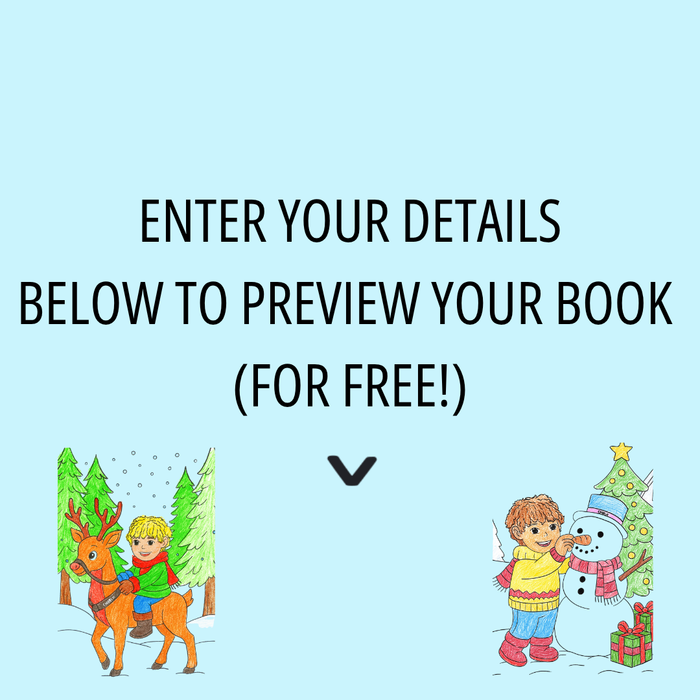Interior preview 8 from My Christmas Coloring Book, a personalized children’s book