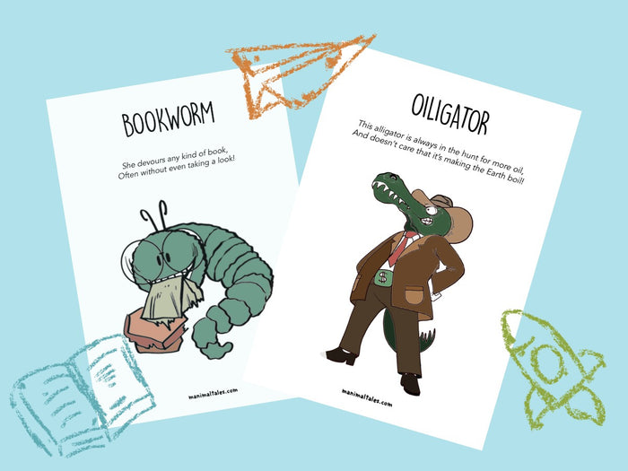 Interior preview 2 from My Manimals Coloring Book, a personalized children’s book