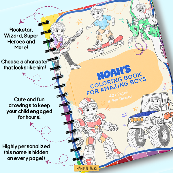 Load image into Gallery viewer, My Coloring Book, Just for Me! (for Amazing Boys!)
