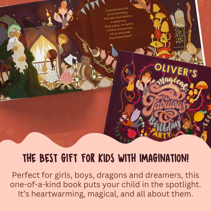 Interior preview 4 from My Magical, Amazing, Fabulous Birthday Party, a personalized children’s book