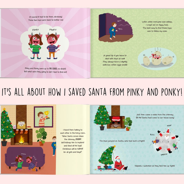 Interior preview 4 from How I Saved Santa from Pinky and Ponky, a personalized children’s book