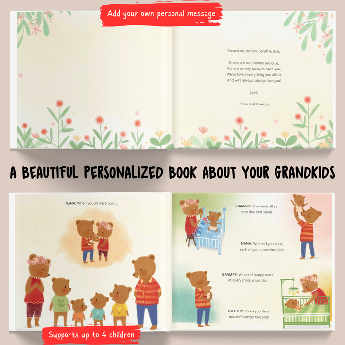 Interior preview 4 from Grandkids, We Love You!, a personalized children’s book