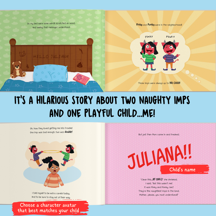 Interior preview 4 from Pinky and Ponky and Me, a personalized children’s book