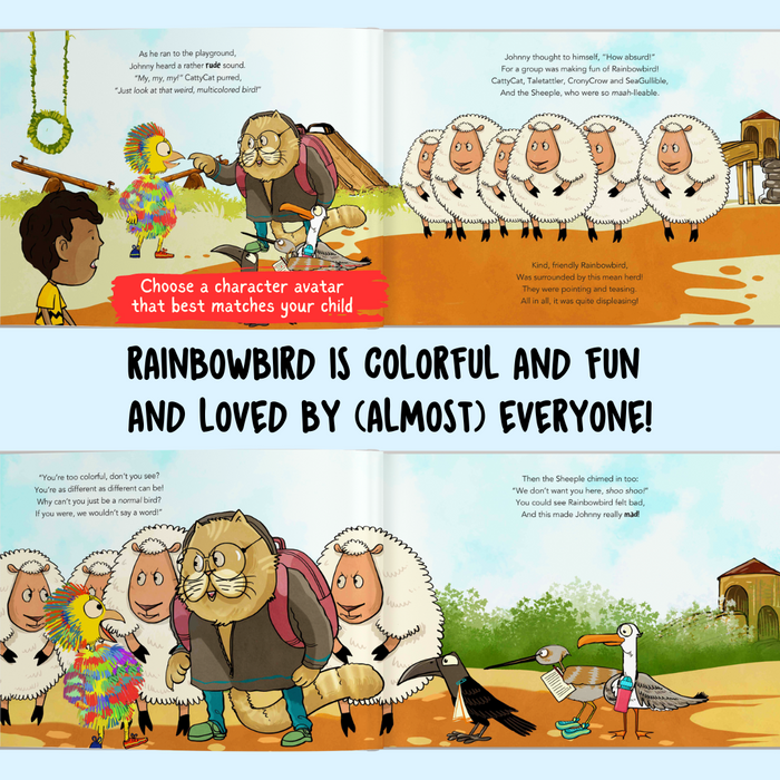 Interior preview 4 from You and the Rainbowbird, a personalized children’s book