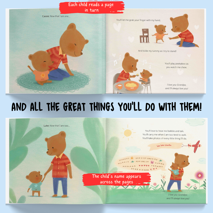 Interior preview 5 from Grandpa & Us, a personalized children’s book