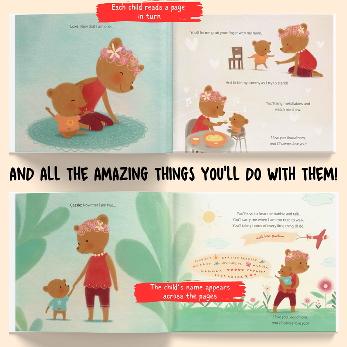 Interior preview 5 from Grandma & Us, a personalized children’s book
