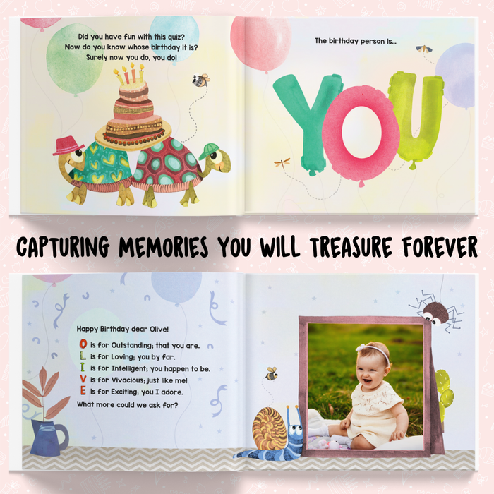 Interior preview 6 from My Happy Birthday *PhotoStory*, a personalized children’s book