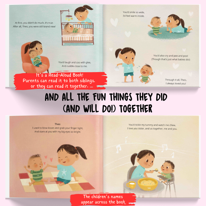 Interior preview 4 from Me and My Sibling, a personalized children’s book