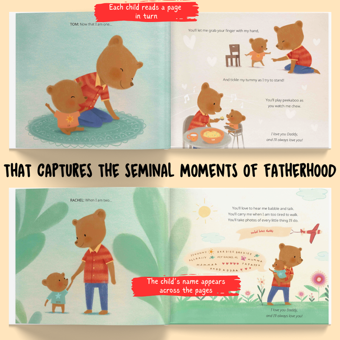 Interior preview 5 from Daddy and Us, a personalized children’s book