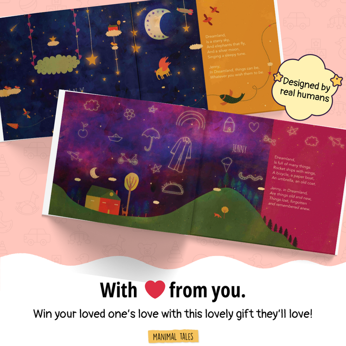 Interior preview 4 from I'm in Dreamland, a personalized children’s book