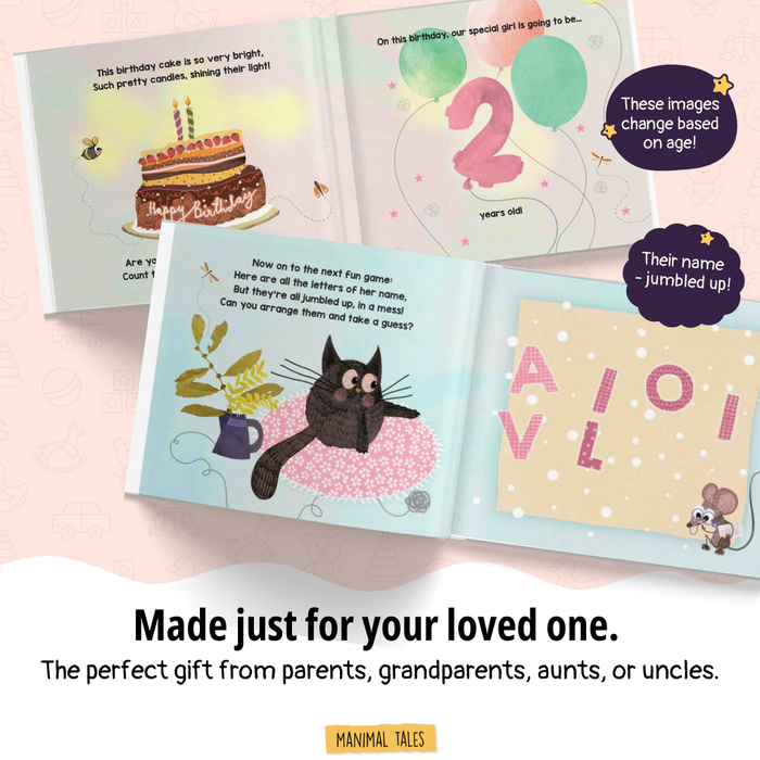 Interior preview 4 from My Happy Birthday Picturebook, a personalized children’s book