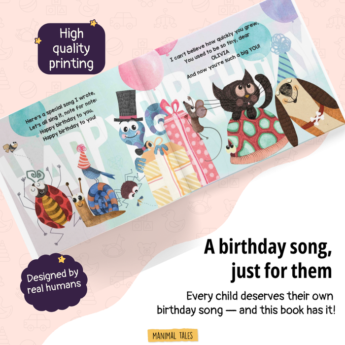 Interior preview 5 from My Happy Birthday Picturebook, a personalized children’s book