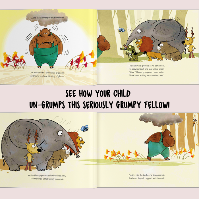 Interior preview 5 from You and the Grumpopotamus, a personalized children’s book