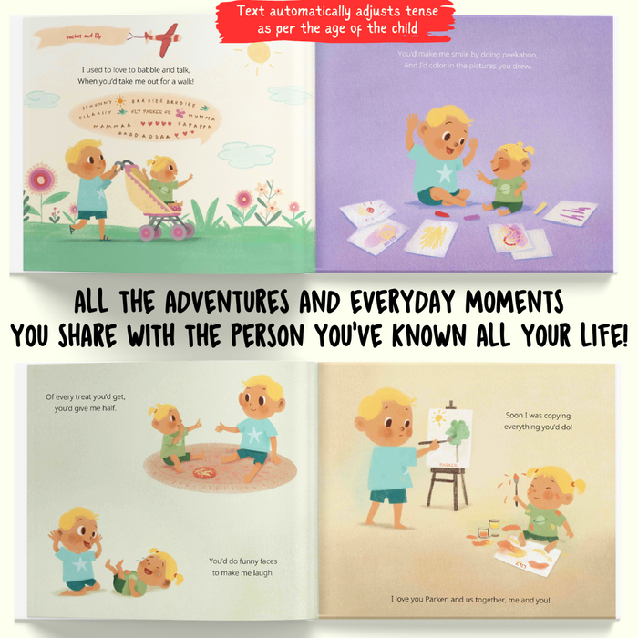 Interior preview 5 from Me and my Older Sibling, a personalized children’s book