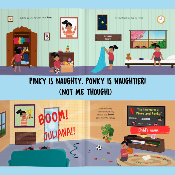 Interior preview 5 from Pinky and Ponky and Me, a personalized children’s book