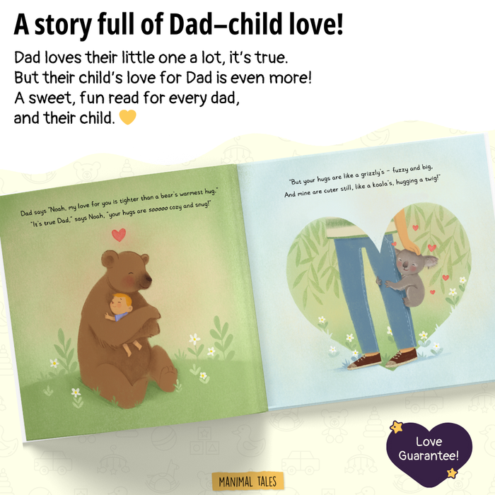 Interior preview 4 from Dad Loves Me The Most, a personalized children’s book