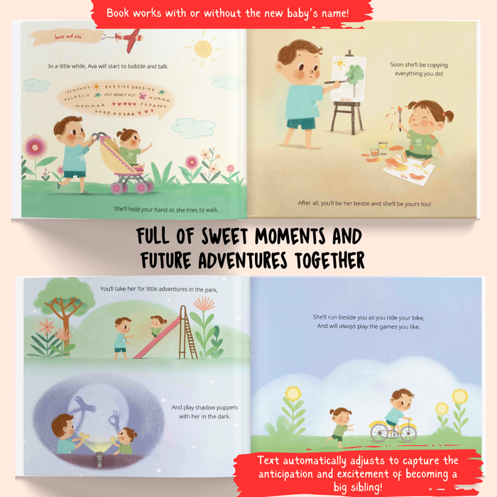 Interior preview 5 from Me and my Sibling-to-be, a personalized children’s book