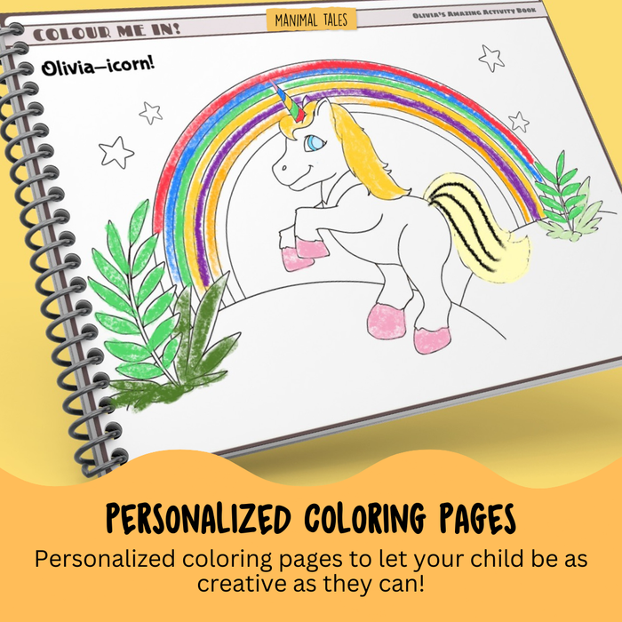 Interior preview 7 from My Amazingly Awesome Activity Book (Just for Me!), a personalized children’s book