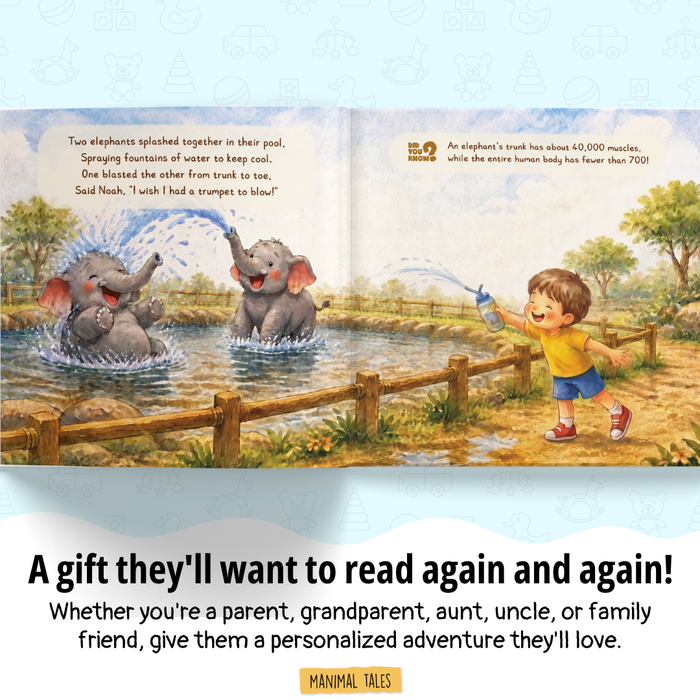 Interior preview 4 from I'm at the Zoo!, a personalized children’s book