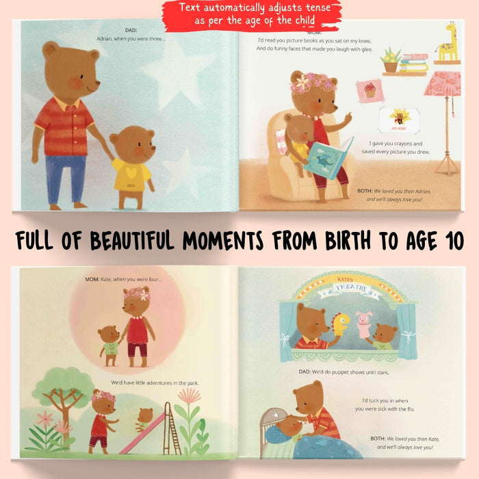 Interior preview 6 from Kids, We Love You!, a personalized children’s book
