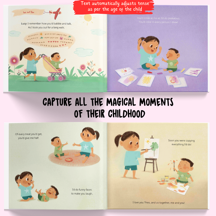 Interior preview 5 from Me and My Sibling, a personalized children’s book