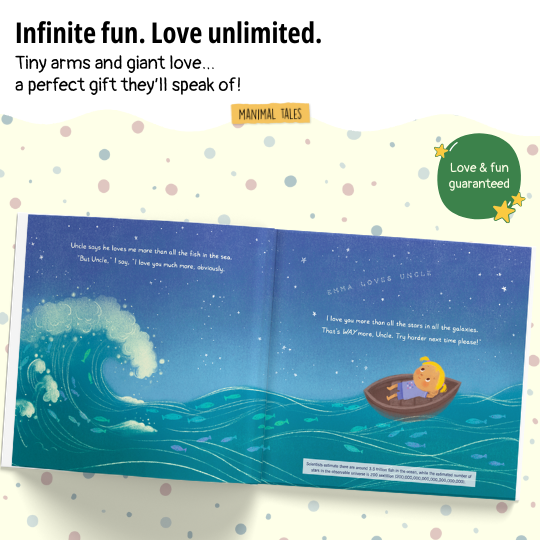 Interior preview 4 from I Love Uncle The Most, a personalized children’s book