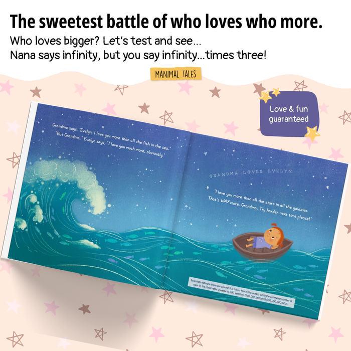 Interior preview 4 from Grandma Loves Me The Most, a personalized children’s book