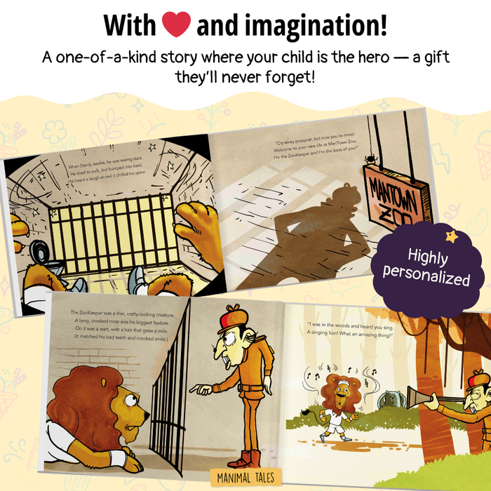 Interior preview 5 from You and the ZooKeeper, a personalized children’s book