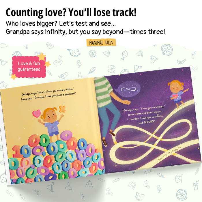 Interior preview 4 from Grandpa Loves Me The Most, a personalized children’s book