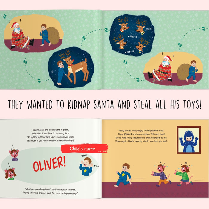 Interior preview 6 from How I Saved Santa from Pinky and Ponky, a personalized children’s book