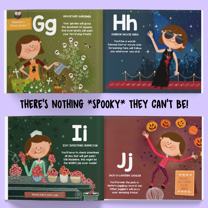 Interior preview 5 from ABC - What Will I Be (Spooky Version!), a personalized children’s book