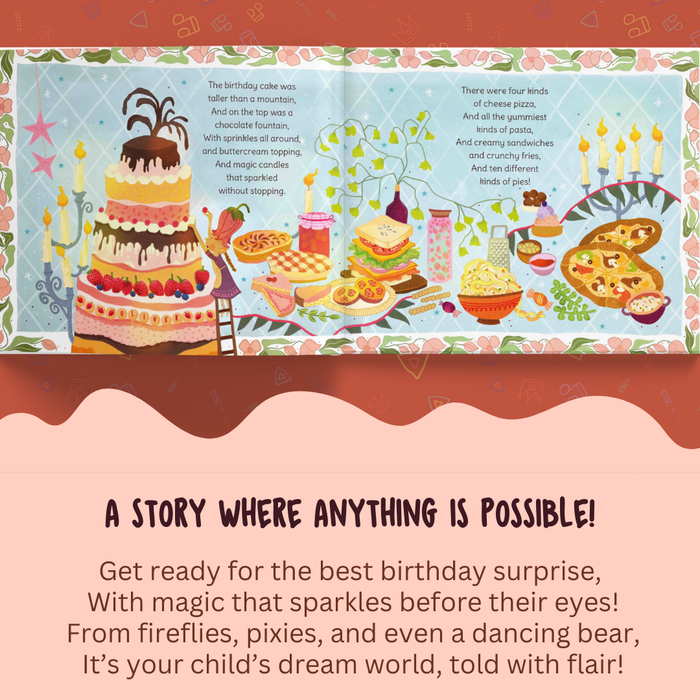 Interior preview 6 from My Magical, Amazing, Fabulous Birthday Party, a personalized children’s book