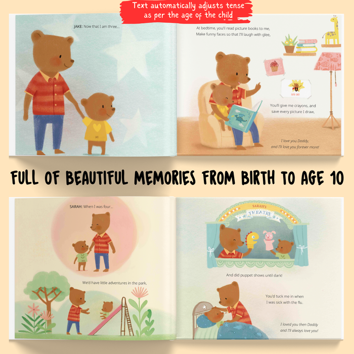 Interior preview 6 from Daddy and Us, a personalized children’s book